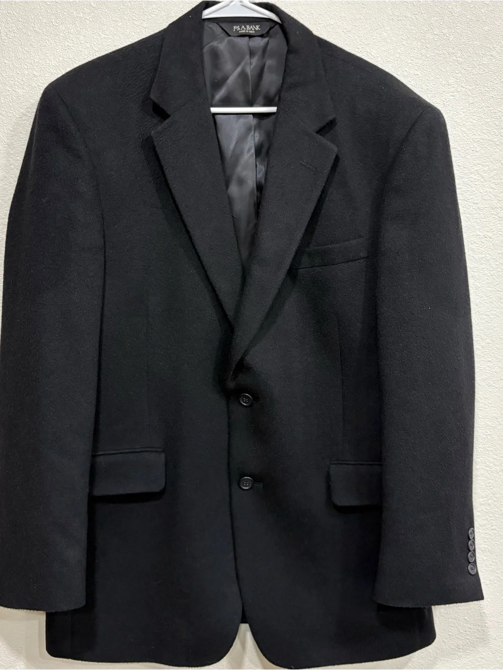 Jos. A. Bank Black 100% Camel Hair Blazer Sport Coat - Size 42R
